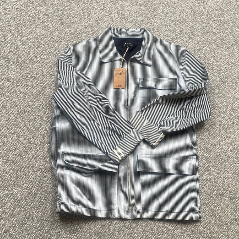 APC Chore Jacket French Pinstripe